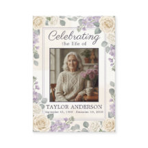 Tarjeta de oración fúnebre con foto personalizada 