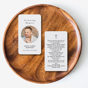 Visita Tarjeta de oración fúnebre conmemorativa simple co