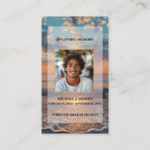 Tarjeta de oración fúnebre personalizada – Diseño