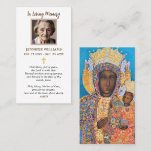 Visita Tarjeta de Oración Icono de Nuestra Señora la Virg