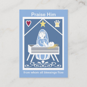 Visita Tarjeta de oración Mary Magnificat