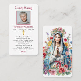 Visita Tarjeta de Oración Memorial Virgen María Cruz Reli