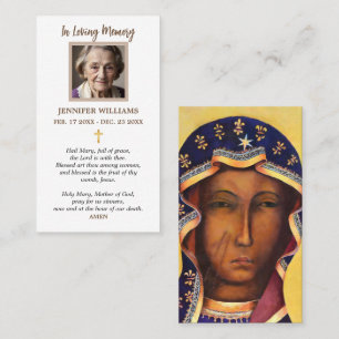 Visita Tarjeta de Oración Nuestra Señora de Czestochowa V