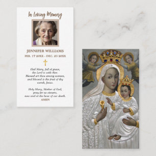 Visita Tarjeta de Oración Nuestra Señora de la Curación D