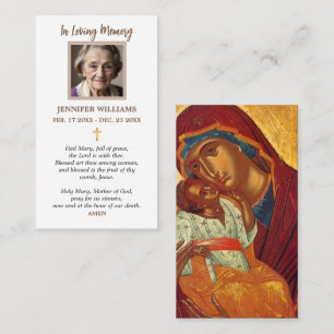 Visita Tarjeta de Oración Nuestra Señora del Perpetuo Soc