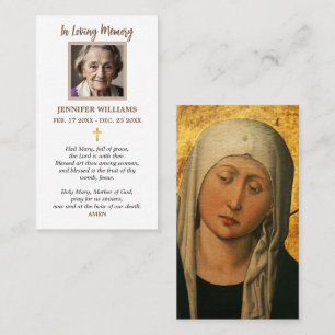 Visita Tarjeta de Oración Nuestra Señora María No Llores