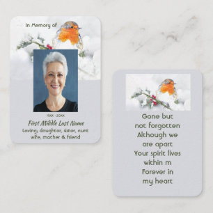 Visita Tarjeta de oración Recuerdo conmemorativo inglés R