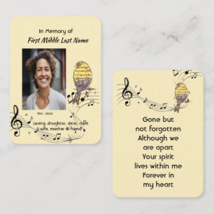 Visita Tarjeta de oración Recuerdo conmemorativo personal