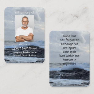 Visita Tarjeta de Oración Recuerdo Nube de Tormenta Ola d