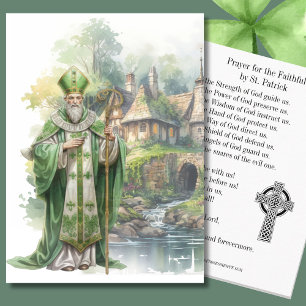 Visita Tarjeta de Oración Sagrada de Irlanda de St. Patri