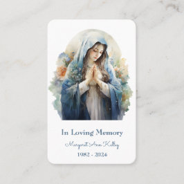 Visita Tarjeta de Oración Santa María Católica Cristiana