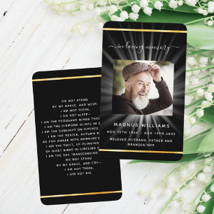 Visita Tarjeta de oraciones funerarias con foto de luz do