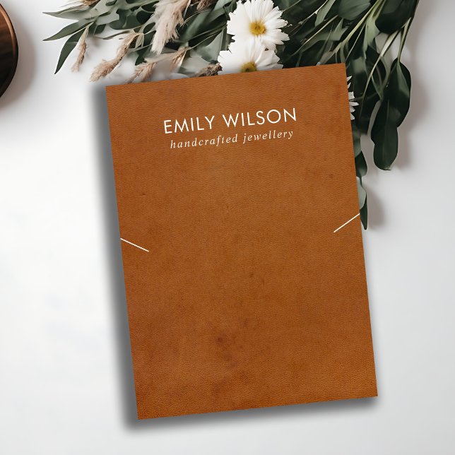 VISITA TARJETA DE PANTALLA DE BRACELET DE CUERO DE CUERO  (Subido por el creador)