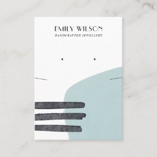 VISITA TARJETA DE PANTALLA DE GANADO AQUA ABSTRACTA