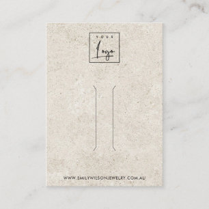 VISITA TARJETA DE PANTALLA DEL CLIP DE CABELLO DE ESTUCCO