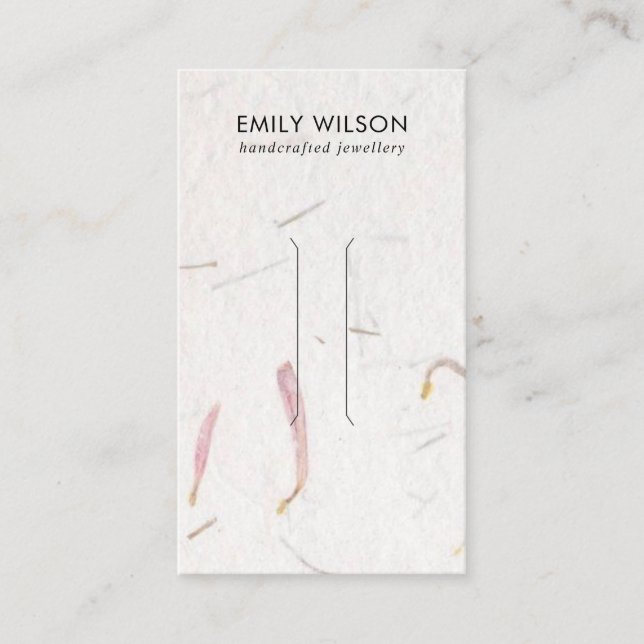 VISITA TARJETA DE PANTALLA DEL CLIP DEL PELO DE PAPEL HEC (Anverso)