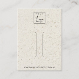 VISITA TARJETA DE PANTALLA DEL CLIP DEL PELO DE TERRAZO B