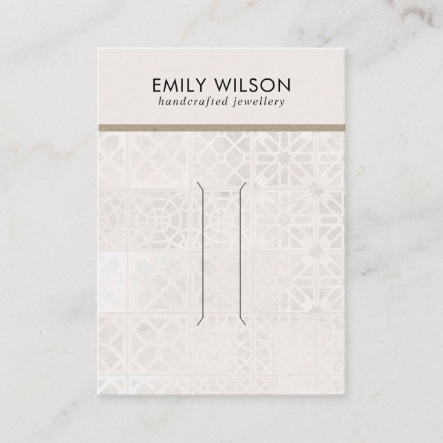 VISITA TARJETA DE PANTALLA DEL CLIP DEL PELO DE TEXTURA B (Anverso)