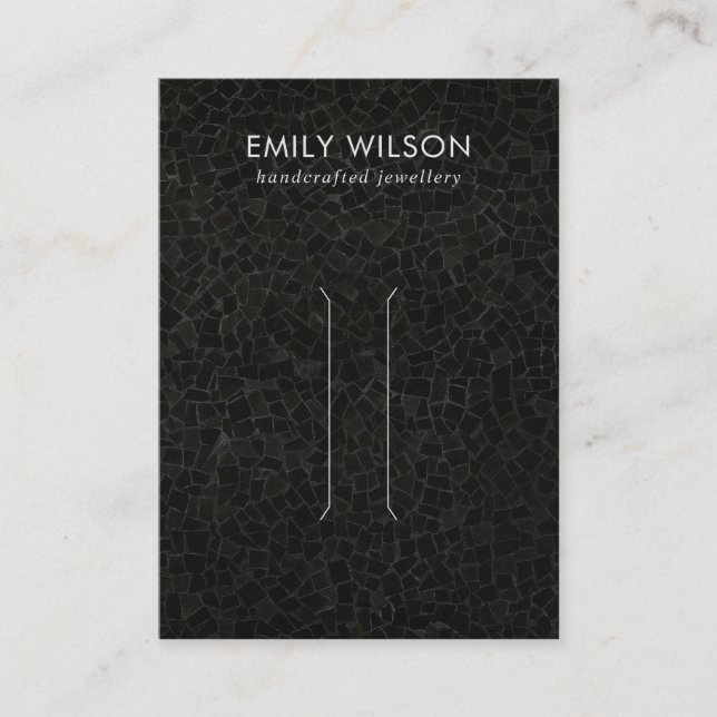 VISITA TARJETA DE PANTALLA DEL CLIP DEL PELO DE TEXTURA N (Anverso)