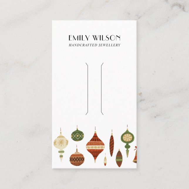 VISITA TARJETA DE PANTALLA DEL CLIP DEL PELO ORNAMENTAL D (Anverso)