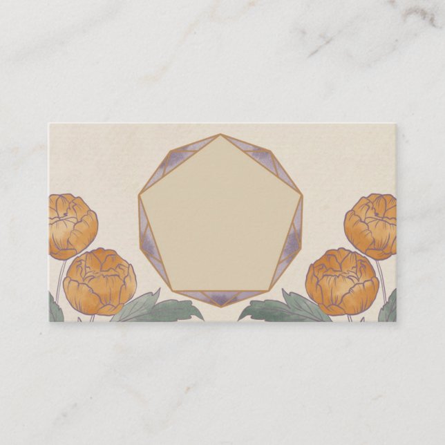 Visita Tarjeta de pediatría geométrica de color de agua (Anverso)