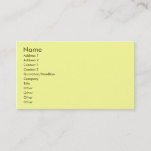 Visita Tarjeta de perfil amarillo claro