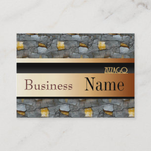 Visita Tarjeta de Perfil Árbol Empresarial Negro Oro 55