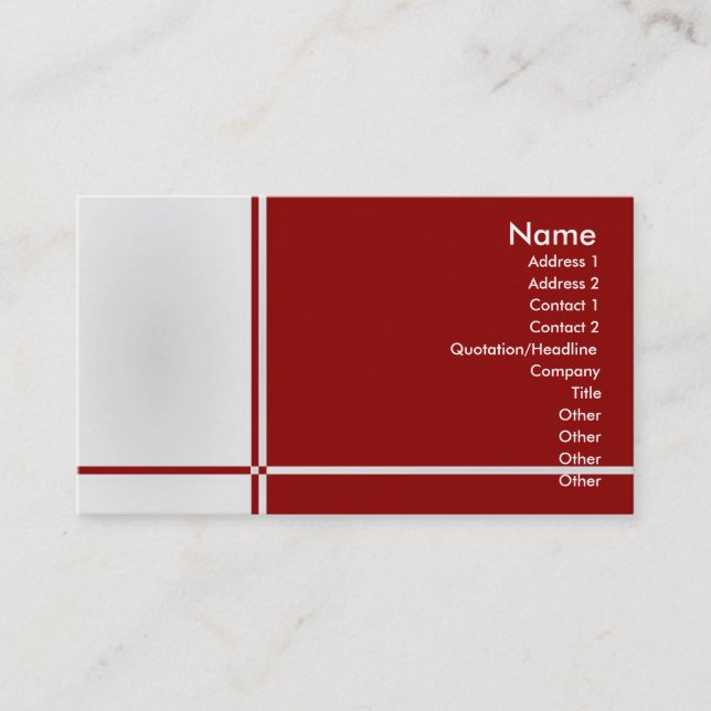 Visita Tarjeta de perfil B-Professional (Anverso)