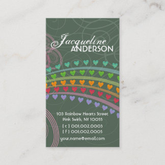 Visita Tarjeta de perfil caprichosa del corazón del arco