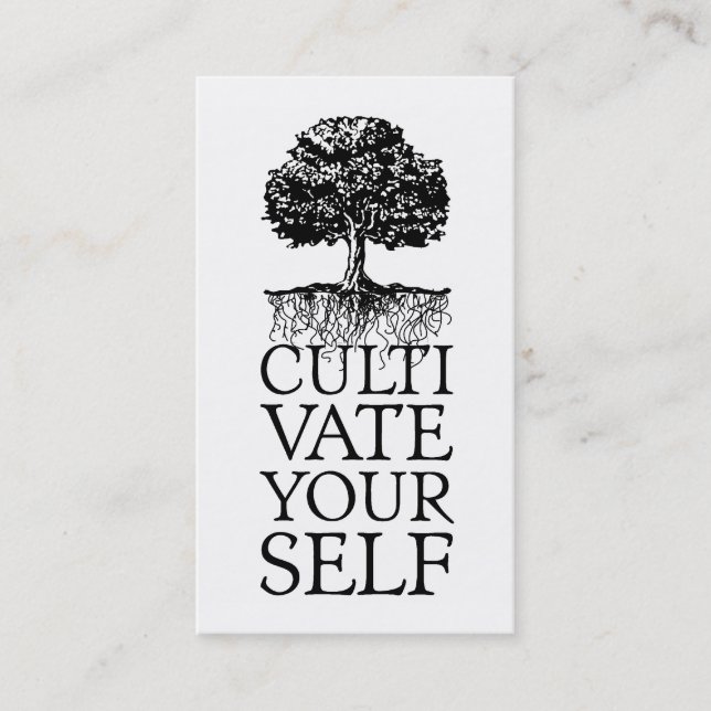 Visita Tarjeta de perfil Cultivate Yourself (Anverso)
