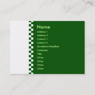 Visita Tarjeta de perfil de comprobador elegante