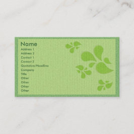 Visita Tarjeta de perfil de deco verde