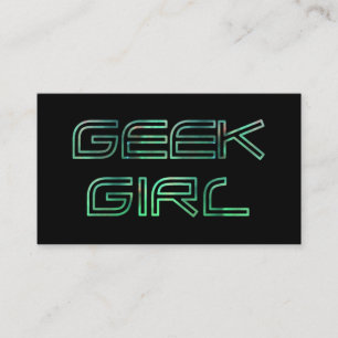 Visita Tarjeta de Perfil de Geek Girl