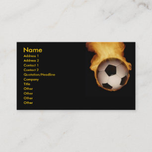 Visita Tarjeta de perfil de globo de fútbol contra incen