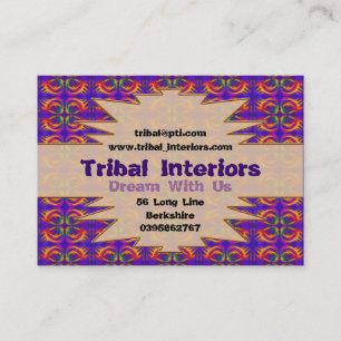 Visita Tarjeta de perfil de interiores tribales 2