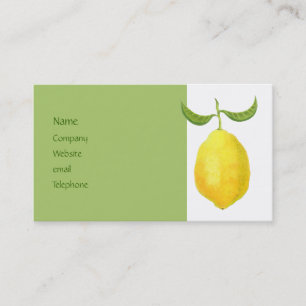 Visita Tarjeta de perfil de limón