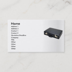 Visita Tarjeta de perfil de maletín