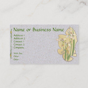 Visita Tarjeta de perfil de negocios floral de Iris amari