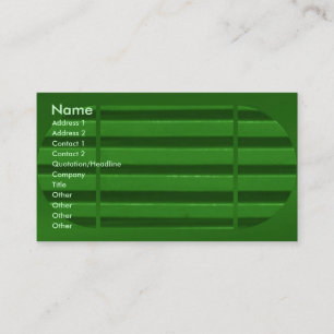 Visita Tarjeta de perfil de obturador verde