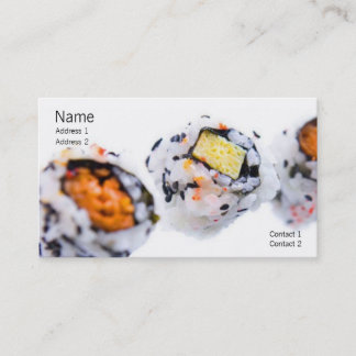 Visita Tarjeta de perfil de sushi