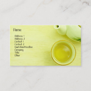 Visita Tarjeta de perfil de té