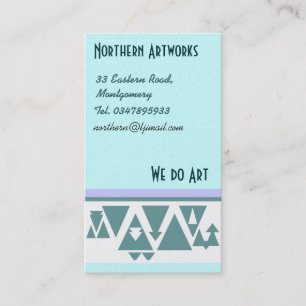 Visita Tarjeta de perfil de triángulos del norte