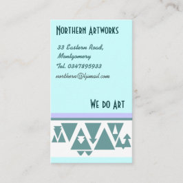 Visita Tarjeta de perfil de triángulos del norte