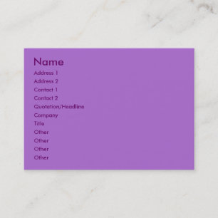 Visita Tarjeta de perfil de violeta