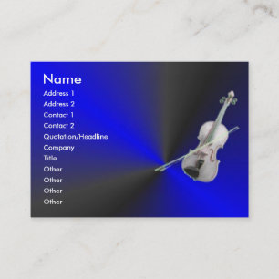 Visita Tarjeta de perfil de violín