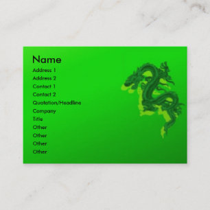 Visita Tarjeta de perfil del Dragón Verde