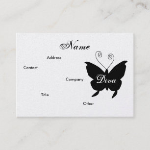 Visita Tarjeta de perfil Diva Butterfly I - Cusomizable