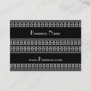 Visita Tarjeta de perfil estampado vintage negro blanco A