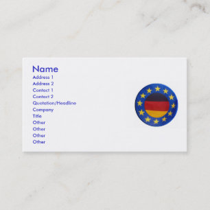 Visita Tarjeta de perfil Euro Alemania