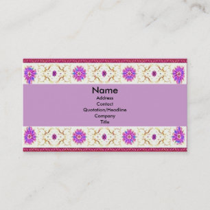 Visita Tarjeta de perfil Floral Deco